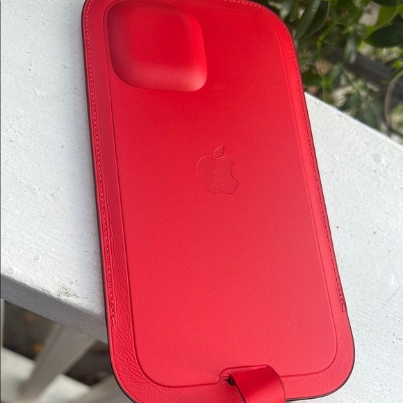 Apple Accessories - NWOT Apple Red Leather iPhone Case 12 PRO MAX